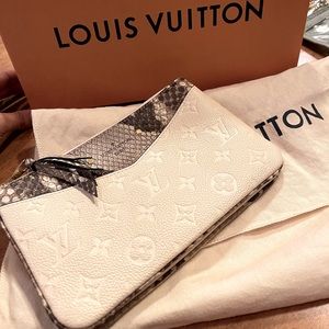 Authentic LV Empreinte Double zip Pochette